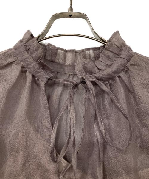 Spick and Span（スピック＆スパン）Spick and Span (スピック＆スパン) 2WAYオーガン ブラウス ブラウン サイズ:FREEの古着・服飾アイテム