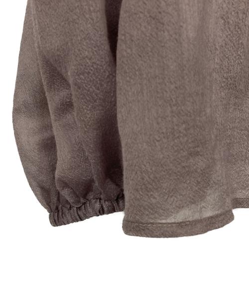 Spick and Span（スピック＆スパン）Spick and Span (スピック＆スパン) 2WAYオーガン ブラウス ブラウン サイズ:FREEの古着・服飾アイテム