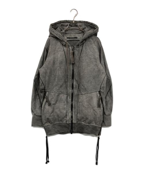 D.HYGEN（ディーハイゲン）D.HYGEN (ディーハイゲン) Untwisted Fleece-Lined Hooded Jacket グレー サイズ:表記無しの古着・服飾アイテム