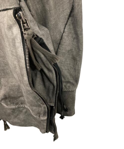 D.HYGEN（ディーハイゲン）D.HYGEN (ディーハイゲン) Untwisted Fleece-Lined Hooded Jacket グレー サイズ:表記無しの古着・服飾アイテム
