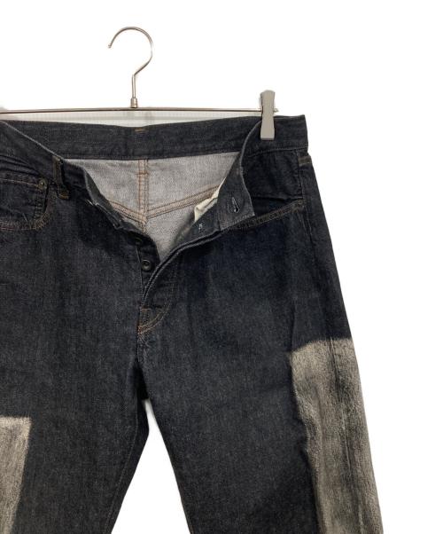 Yohji Yamamoto pour homme（ヨウジヤマモト プールオム）Yohji Yamamoto pour homme (ヨウジヤマモト プールオム) OZONO DENIM (オオゾノデニム) パネル ストレートジーンズ インディゴ サイズ:1の古着・服飾アイテム