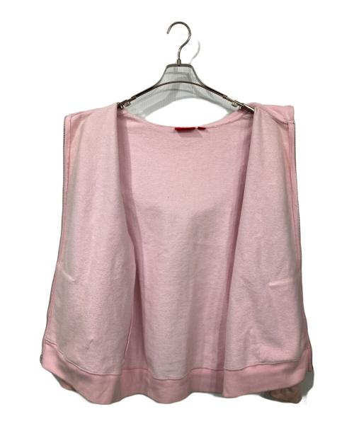 SUPREME（シュプリーム）Supreme (シュプリーム) Rhinestone Zip up Hooded Sweatshirt ピンク サイズ:Lの古着・服飾アイテム