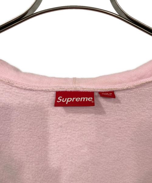 SUPREME（シュプリーム）Supreme (シュプリーム) Rhinestone Zip up Hooded Sweatshirt ピンク サイズ:Lの古着・服飾アイテム