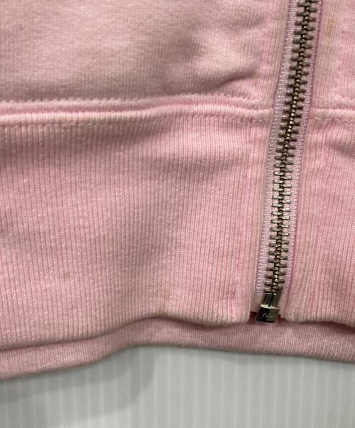 SUPREME（シュプリーム）Supreme (シュプリーム) Rhinestone Zip up Hooded Sweatshirt ピンク サイズ:Lの古着・服飾アイテム