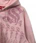 中古・古着 Supreme (シュプリーム) Rhinestone Zip up Hooded Sweatshirt ピンク サイズ:L：13000円