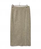 IENAイエナ）の古着「ツイードタイトスカート」｜ベージュ