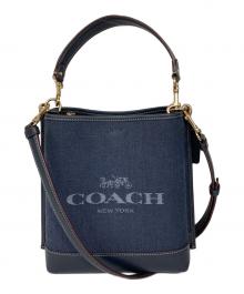 COACH（コーチ）の古着「モリーバケットショルダーバッグ」｜ネイビー