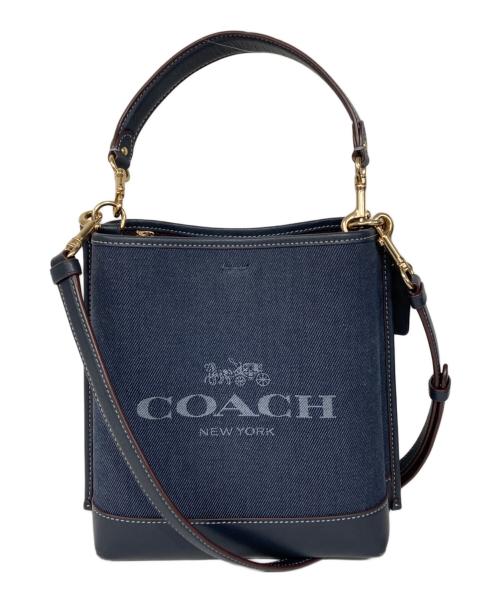 COACH（コーチ）COACH (コーチ) モリーバケットショルダーバッグ ネイビーの古着・服飾アイテム