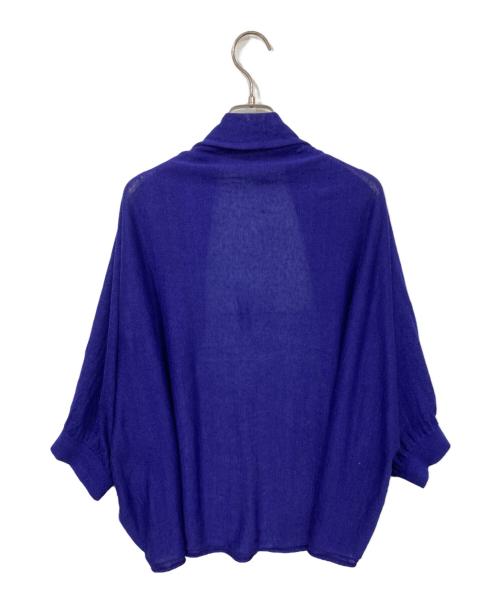 中川政七商店（ナカガワマサシチショウテン）中川政七商店 (ナカガワマサシチショウテン) リネンボレロカーディガン ネイビー サイズ:表記無しの古着・服飾アイテム