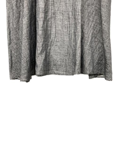 BEARDSLEY（ビアズリー）BEARDSLEY (ビアズリー) バイカラー前後テントワンピース グレー サイズ:Fの古着・服飾アイテム