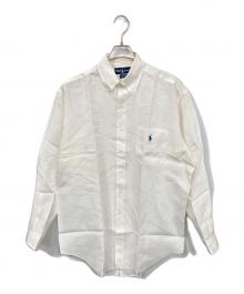 RALPH LAUREN（ラルフローレン）の古着「リネンボタンダウンシャツ」｜ホワイト