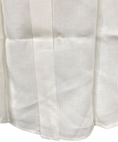 RALPH LAUREN（ラルフローレン）RALPH LAUREN (ラルフローレン) リネンボタンダウンシャツ ホワイト サイズ:Mの古着・服飾アイテム