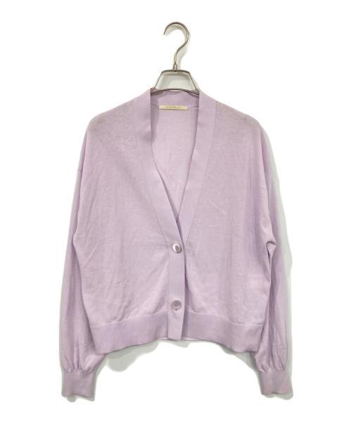 ne quittez pas（ヌキテパ）ne quittez pas (ヌキテパ) アイスコットンニットカーディガン パープル サイズ:表記無しの古着・服飾アイテム