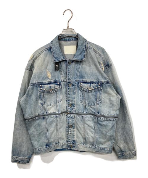 GYDA（ジェイダ）GYDA (ジェイダ) KODAKUMI 2WAYスタッズGジャン インディゴ サイズ:Fの古着・服飾アイテム