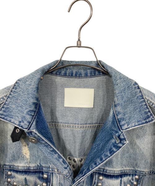 GYDA（ジェイダ）GYDA (ジェイダ) KODAKUMI 2WAYスタッズGジャン インディゴ サイズ:Fの古着・服飾アイテム