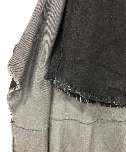 melt the lady（メルトザレディ）MELT THE LADY (メルトザレディ) スカート切替デニムパンツ ブラック サイズ:Mの古着・服飾アイテム
