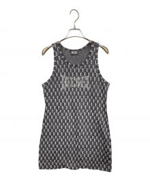 DIESEL（ディーゼル）の古着「ビジューロゴワンピース」｜グレー