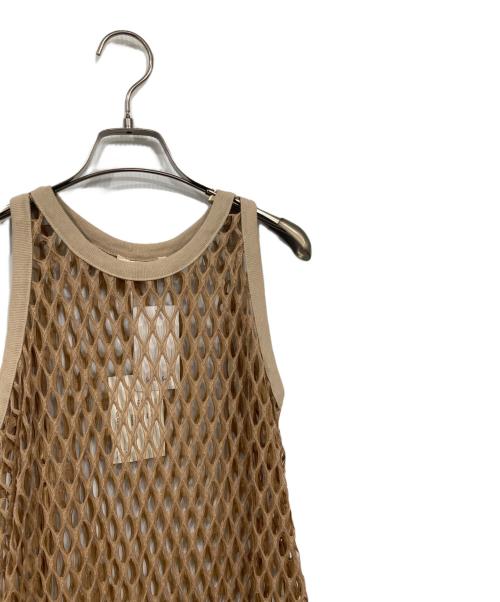 Uhr（ウーア）Uhr (ウーア) Fishnet Dress ブラウン サイズ:FREE 未使用品の古着・服飾アイテム