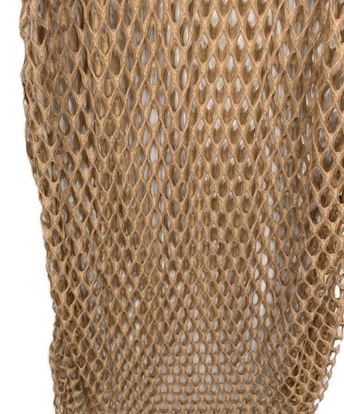 Uhr（ウーア）Uhr (ウーア) Fishnet Dress ブラウン サイズ:FREE 未使用品の古着・服飾アイテム