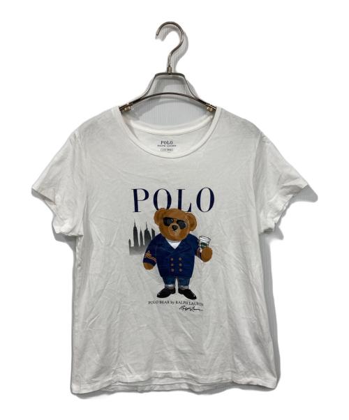 POLO RALPH LAUREN（ポロ・ラルフローレン）POLO RALPH LAUREN (ポロ・ラルフローレン) ポロベアプリントTシャツ ホワイト サイズ:Lの古着・服飾アイテム