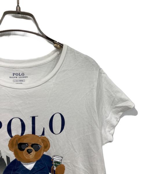 POLO RALPH LAUREN（ポロ・ラルフローレン）POLO RALPH LAUREN (ポロ・ラルフローレン) ポロベアプリントTシャツ ホワイト サイズ:Lの古着・服飾アイテム