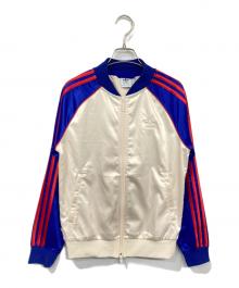adidas（アディダス）の古着「サテン SST トラックジャケット」｜ベージュ×ブルー
