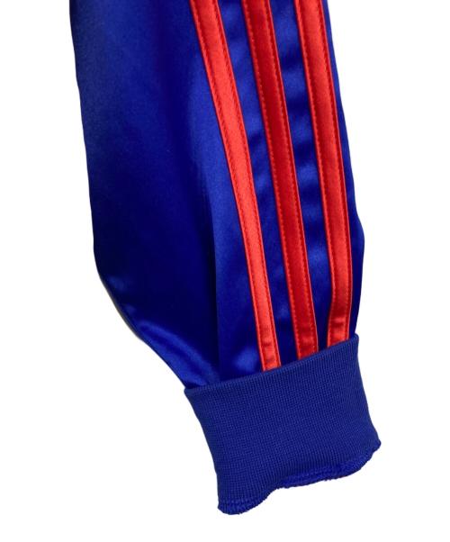 adidas（アディダス）adidas (アディダス) サテン SST トラックジャケット ベージュ×ブルー サイズ:Mの古着・服飾アイテム