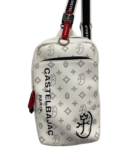 CASTELBAJAC（カステルバジャック）CASTELBAJAC (カステルバジャック) ボディバッグ ホワイトの古着・服飾アイテム