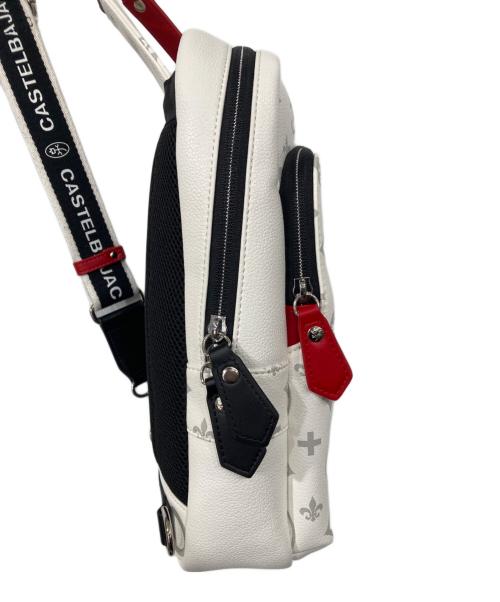 CASTELBAJAC（カステルバジャック）CASTELBAJAC (カステルバジャック) ボディバッグ ホワイトの古着・服飾アイテム