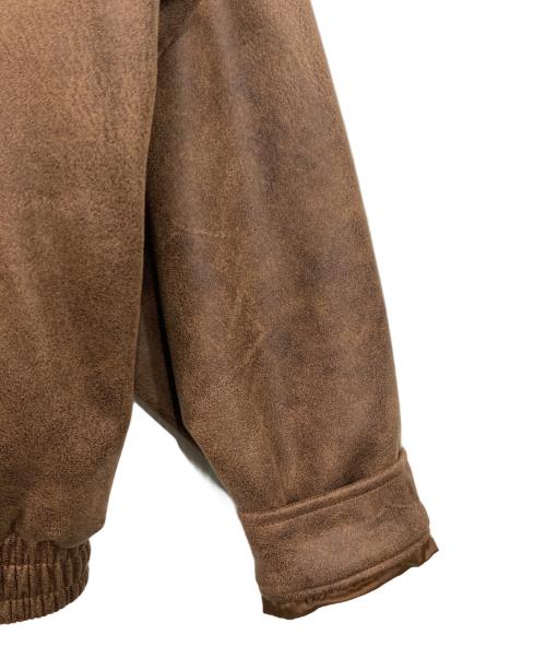 BLACK MOMENT（ブラックモーメント）BLACK MOMENT (ブラックモーメント) レザー調ジップブルゾン ブラウン サイズ:Lの古着・服飾アイテム