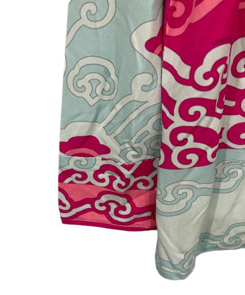 LEONARD FASHION（レオナールファッション）LEONARD FASHION (レオナールファッション) プリントカットソー ブルー サイズ:42の古着・服飾アイテム