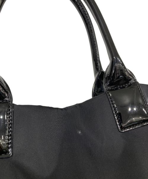 TORY BURCH（トリーバーチ）TORY BURCH (トリーバーチ) ロゴパテントトートバッグ ブラックの古着・服飾アイテム