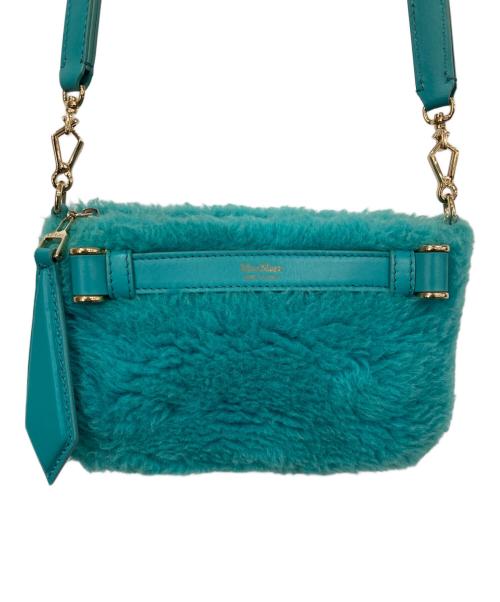 MaxMara（マックスマーラ）MaxMara (マックスマーラ) テディショルダーバッグ ターコイズの古着・服飾アイテム