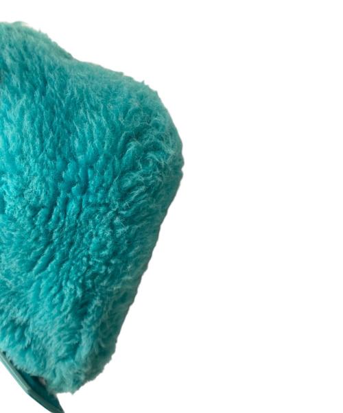 MaxMara（マックスマーラ）MaxMara (マックスマーラ) テディショルダーバッグ ターコイズの古着・服飾アイテム