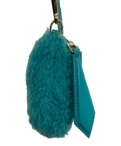 MaxMara（マックスマーラ）MaxMara (マックスマーラ) テディショルダーバッグ ターコイズの古着・服飾アイテム