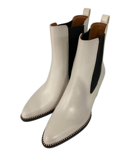 COACH（コーチ）COACH (コーチ) ピアス ブーティ ホワイト サイズ:US 8の古着・服飾アイテム