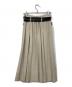 UNITED TOKYO (ユナイテッドトーキョー) Double Belted Inverted Pleats Skirt ホワイト サイズ:1：4000円