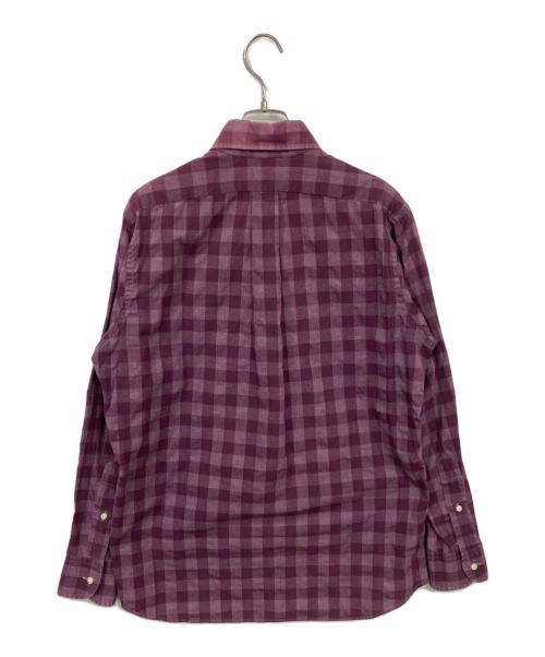 INDIVI（インディヴィ）INDIVI (インディヴィ) チェックシャツ パープル サイズ:Mの古着・服飾アイテム