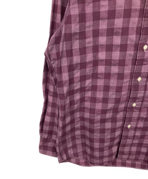 INDIVI（インディヴィ）INDIVI (インディヴィ) チェックシャツ パープル サイズ:Mの古着・服飾アイテム