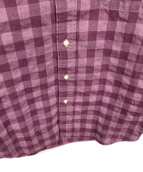 INDIVI（インディヴィ）INDIVI (インディヴィ) チェックシャツ パープル サイズ:Mの古着・服飾アイテム
