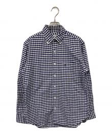 MACKINTOSH LONDON（マッキントッシュ ロンドン）の古着「オックスフォードギンガムチェックシャツ」｜ネイビー×ホワイト