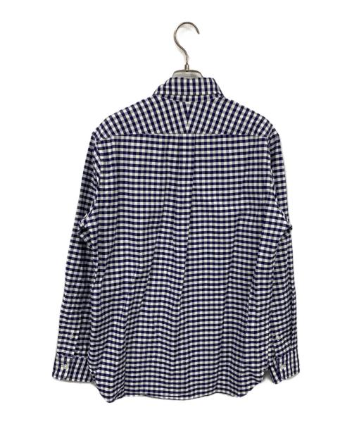 MACKINTOSH LONDON（マッキントッシュ ロンドン）MACKINTOSH LONDON (マッキントッシュ ロンドン) オックスフォードギンガムチェックシャツ ネイビー×ホワイト サイズ:Mの古着・服飾アイテム