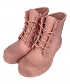 HUNTERハンター）の古着「ORIGINAL LACE UP レインブーツ」｜ピンク