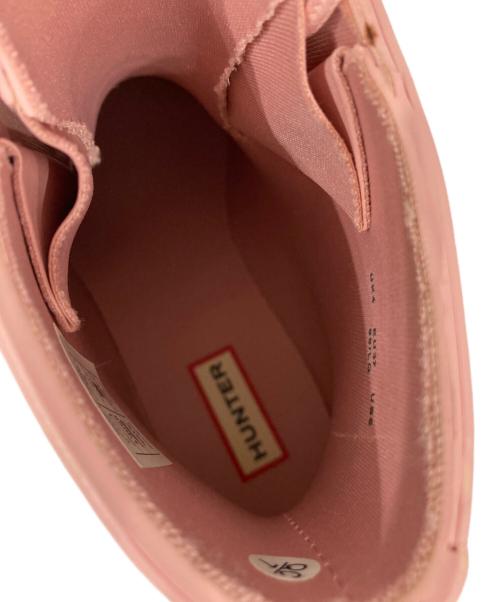 HUNTER（ハンター）HUNTER (ハンター) ORIGINAL LACE UP レインブーツ ピンク サイズ:UK4の古着・服飾アイテム