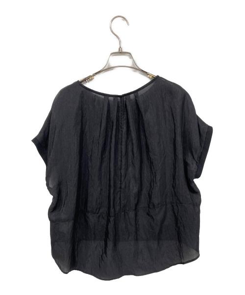 NOLLEY'S（ノーリーズ）NOLLEY'S (ノーリーズ) シアーヴィンテージTブラウス ブラック サイズ:38 未使用品の古着・服飾アイテム