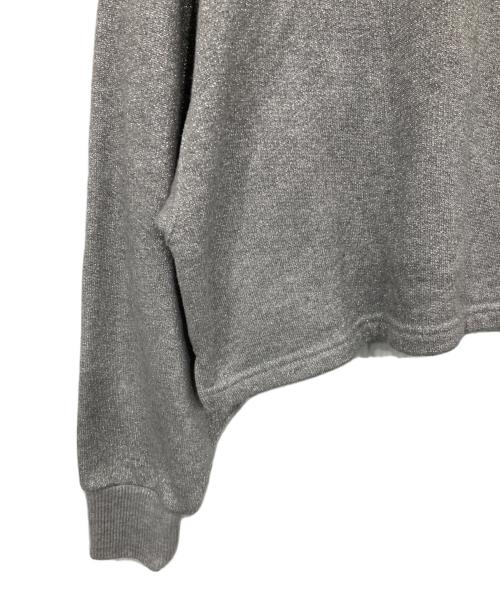 IENA（イエナ）IENA (イエナ) ラメ ワイド スウェットプルオーバー グレー サイズ:表記無しの古着・服飾アイテム