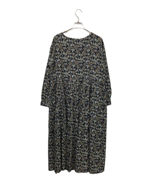 BEARDSLEY（ビアズリー）BEARDSLEY (ビアズリー) サラサプリントワンピース ブラック サイズ:Fの古着・服飾アイテム