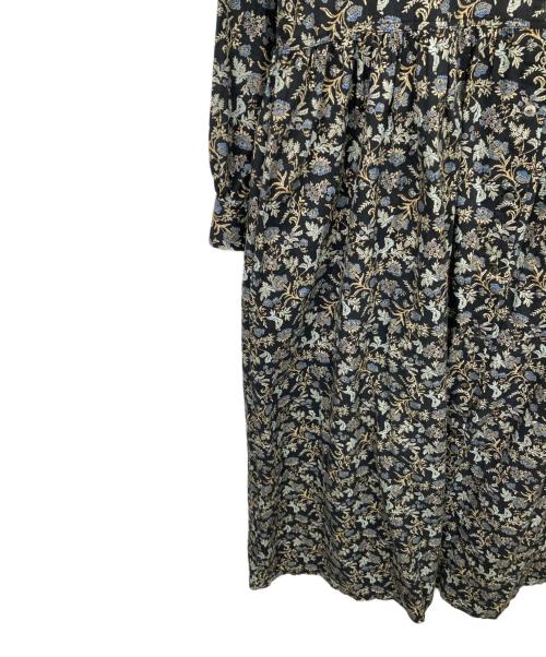 BEARDSLEY（ビアズリー）BEARDSLEY (ビアズリー) サラサプリントワンピース ブラック サイズ:Fの古着・服飾アイテム