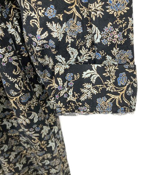 BEARDSLEY（ビアズリー）BEARDSLEY (ビアズリー) サラサプリントワンピース ブラック サイズ:Fの古着・服飾アイテム