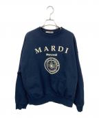Mardi Mercrediマルディメクルディ）の古着「フラワープリントスウェット」｜ネイビー